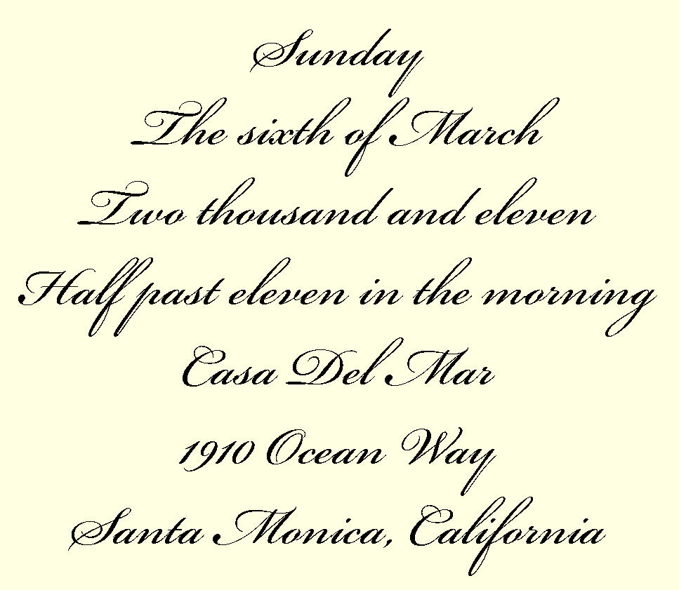 Wedding invitations font examples